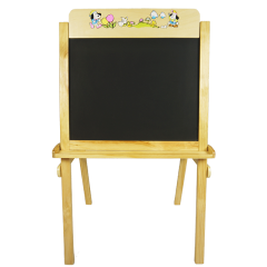 Wooden Kid Standing Easel Chalkboard Art Blackboard Easel